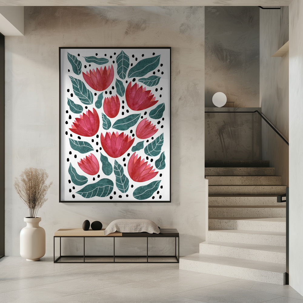Red flowers II | Poster