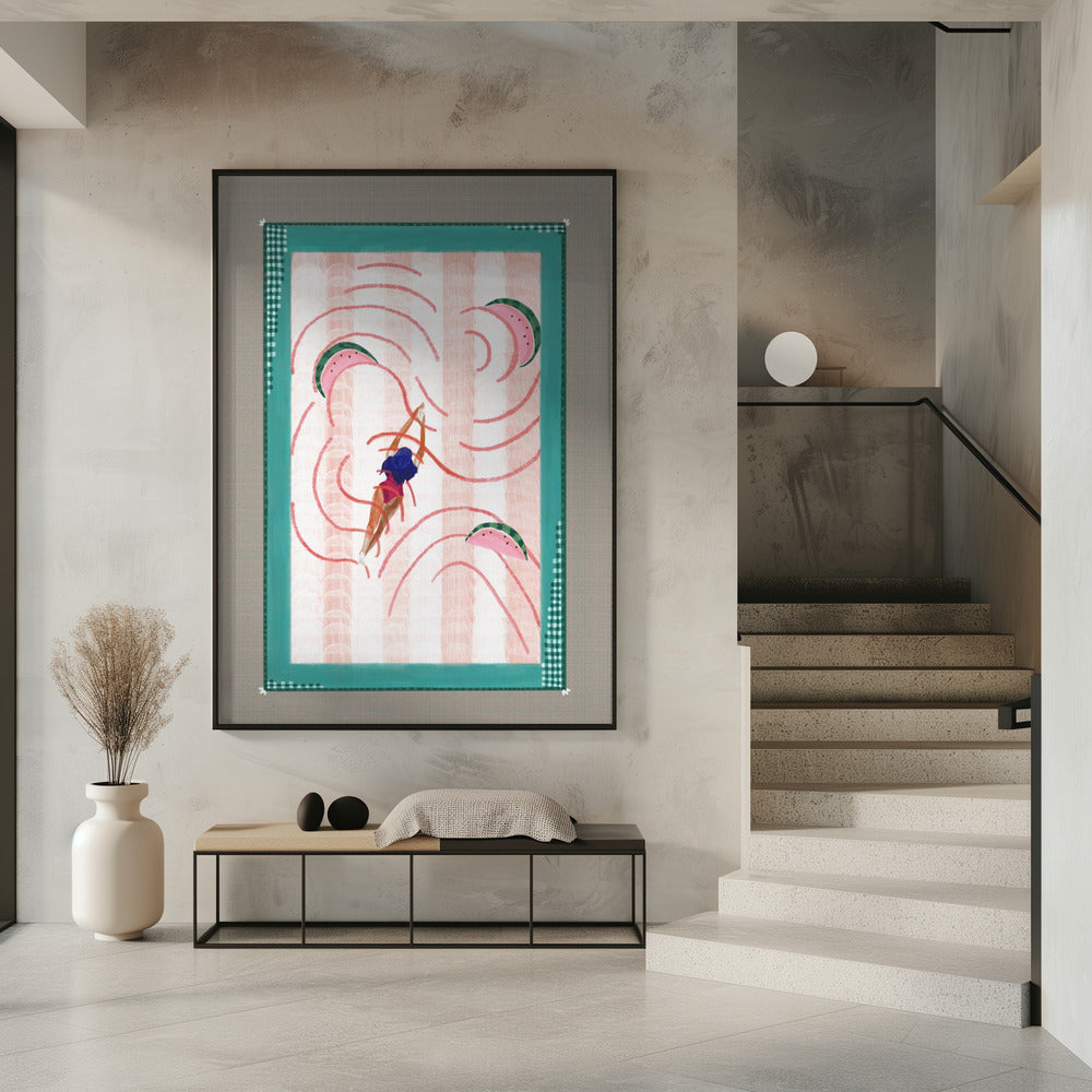 Wassermelonentauchen | Poster