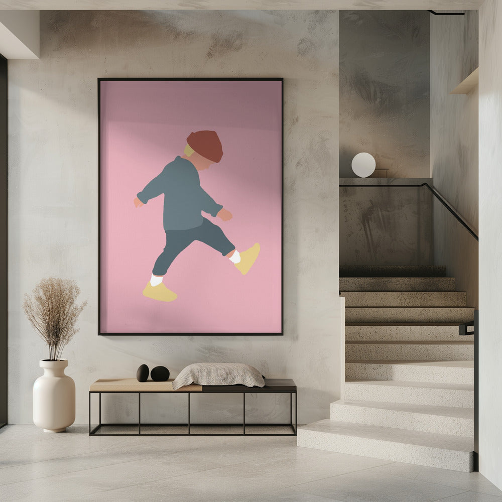 Tamo – Silhouette eines gehenden Jungen | Poster
