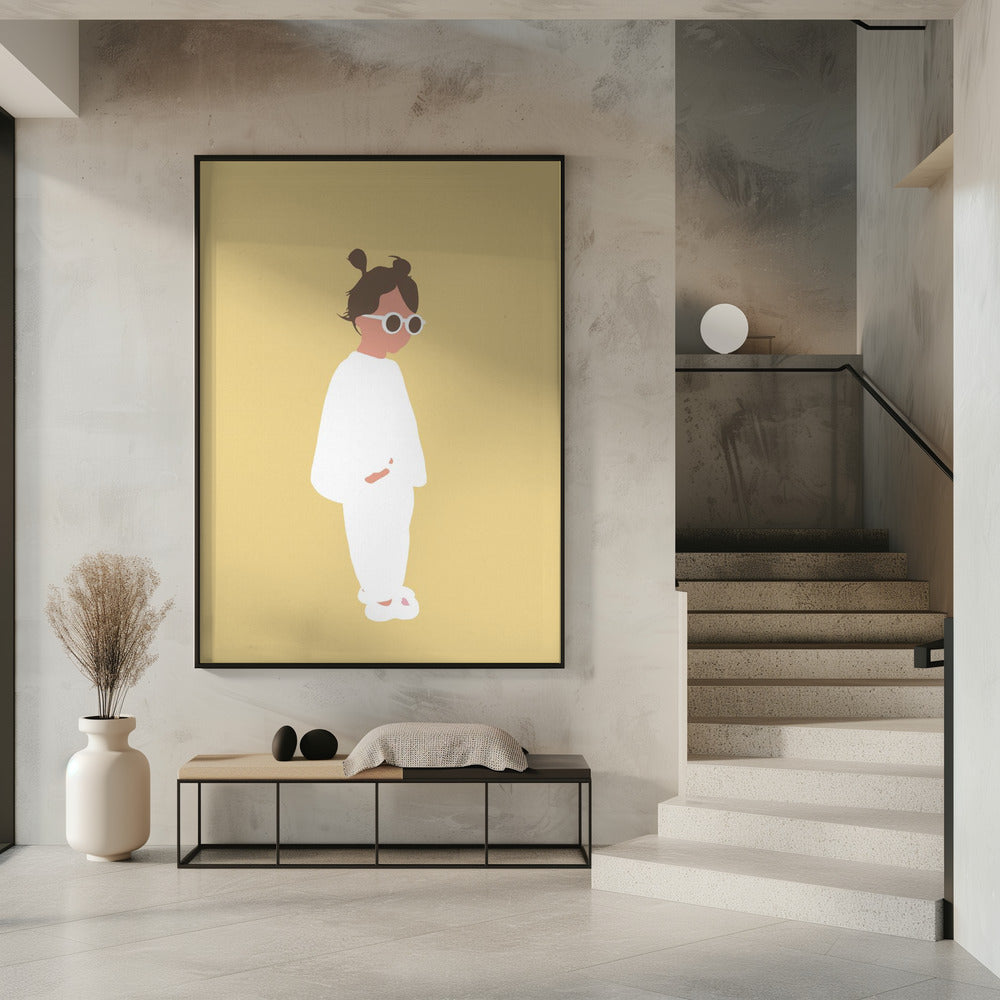 Lola – Sommermädchen-Silhouette | Poster