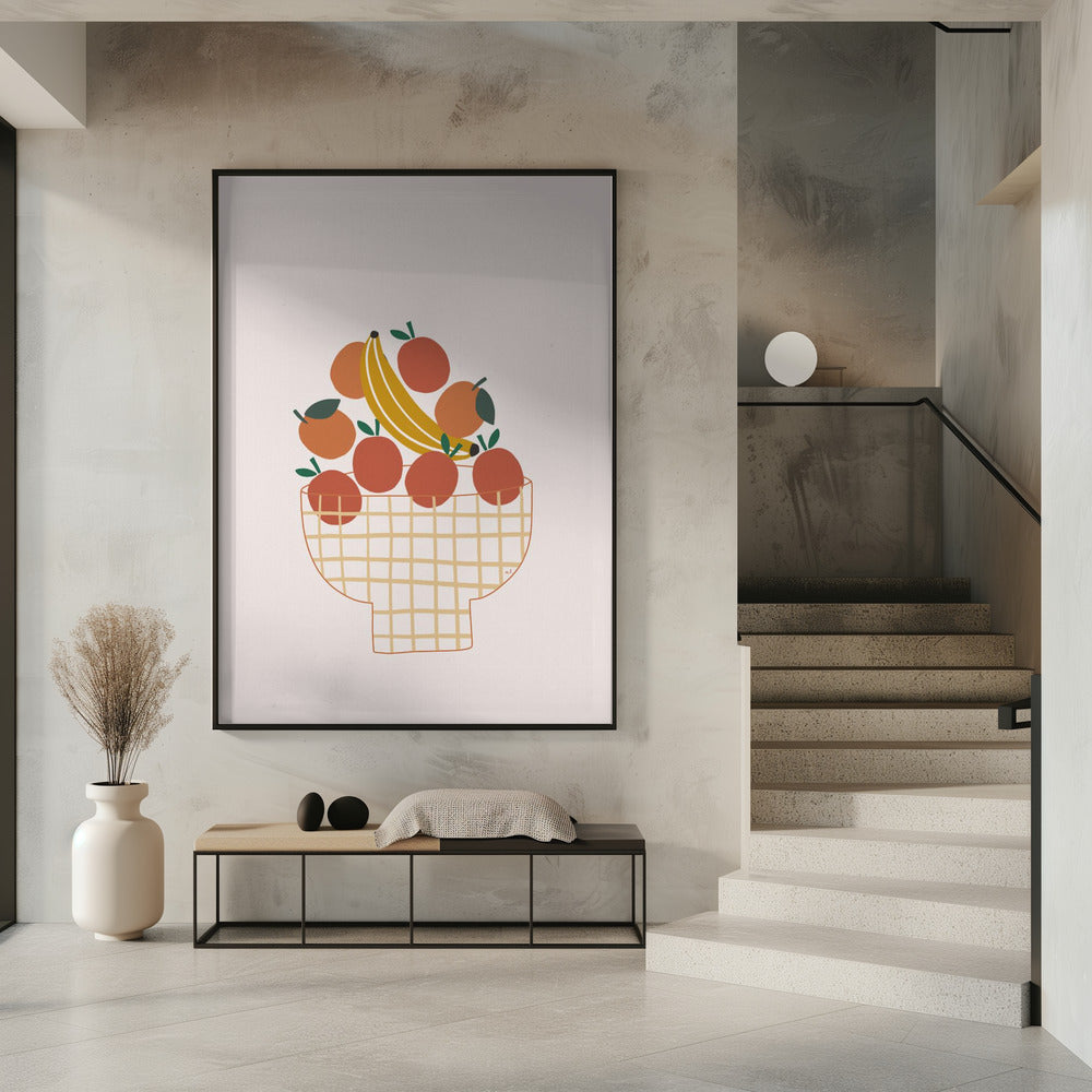 Bunte Obstschale | Poster