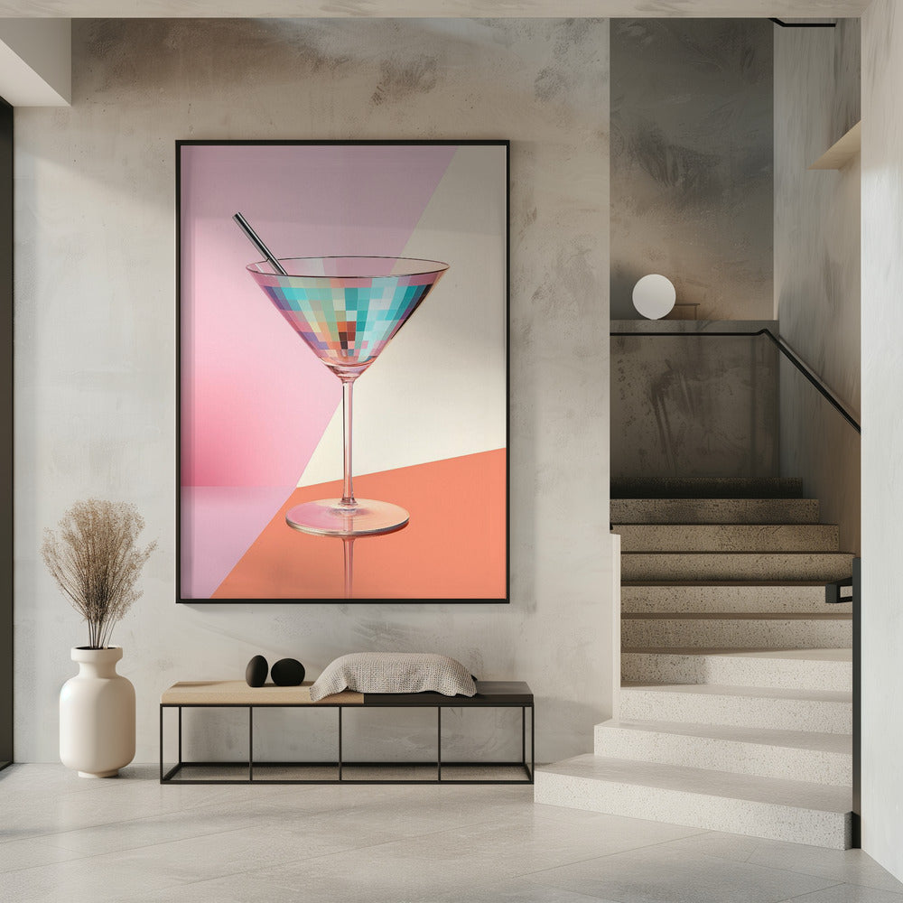 Prickelnder Martini | Poster
