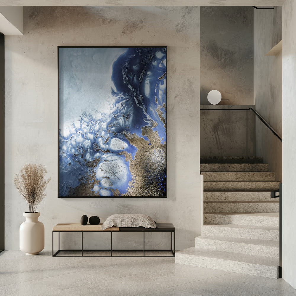 Zen Art 'Ocean Wave Waltz 2' – Aquarellwellen | Poster