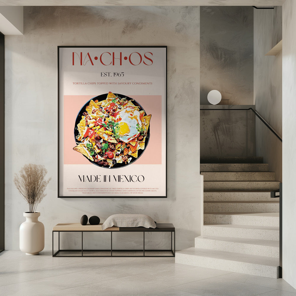 Colorful Mexican Nachos | Poster
