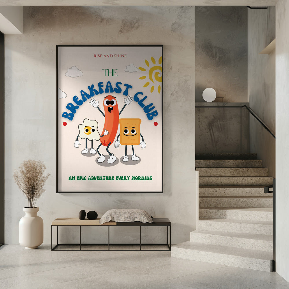Cartoon zum Thema Frühstück | Poster