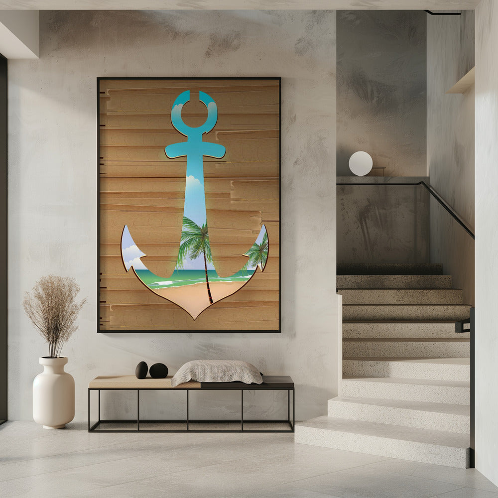 Anker am Strand | Poster