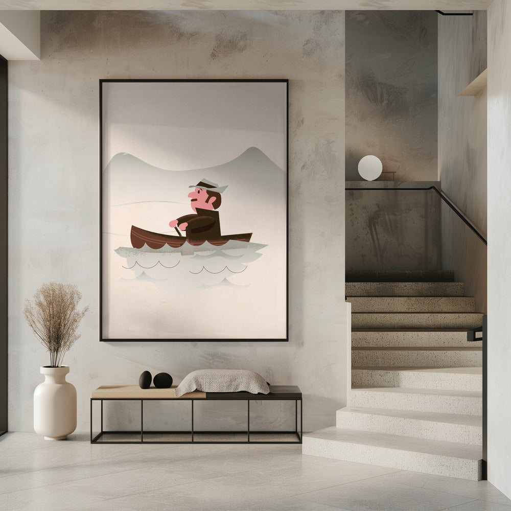 Angeln gegangen | Poster