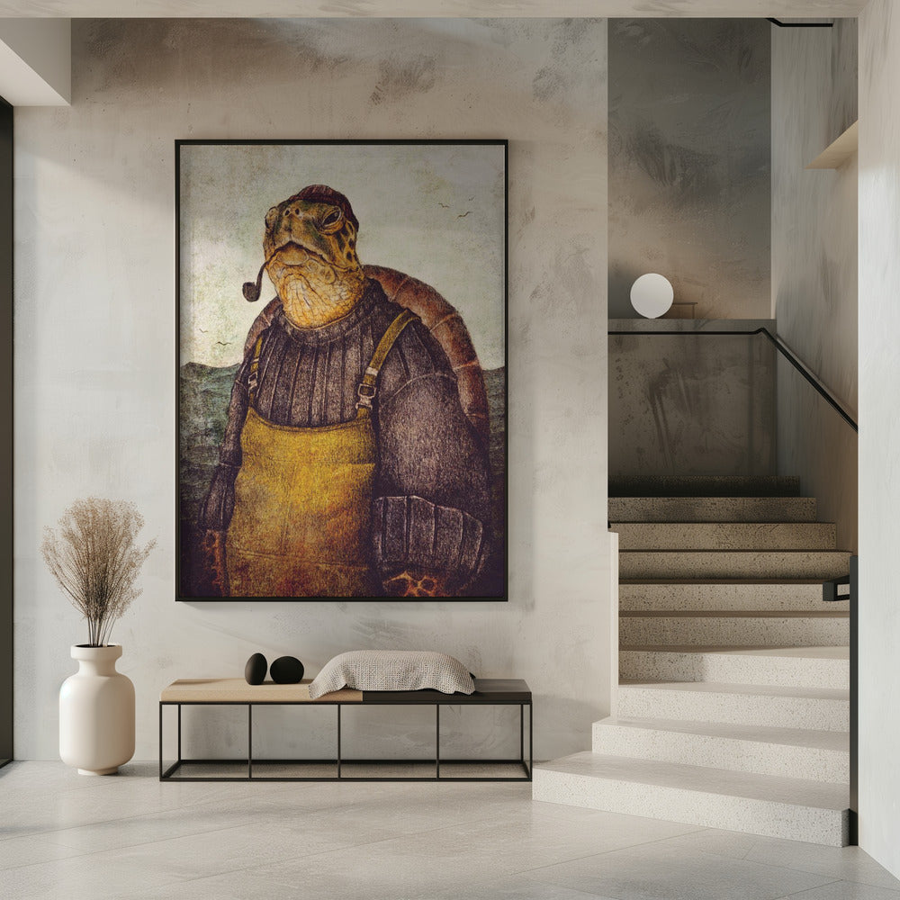 Vintage Stilvolle Schildkröte | Poster