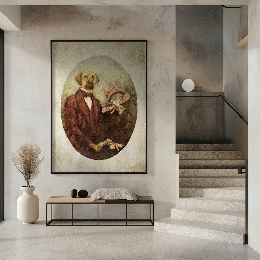 Porträtpaar im viktorianischen Stil | Poster