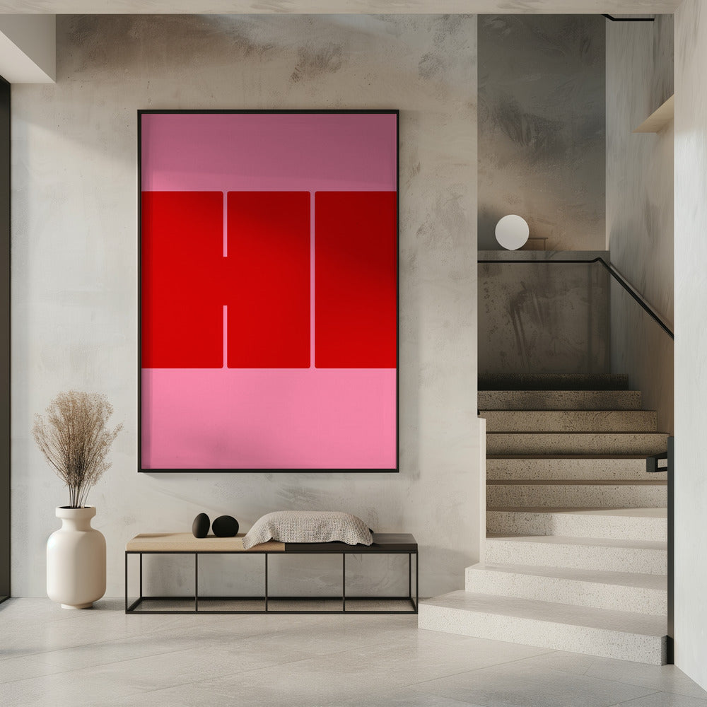 Bold Red Shapes | Poster