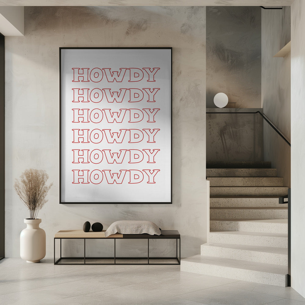 Rotes Howdy | Poster