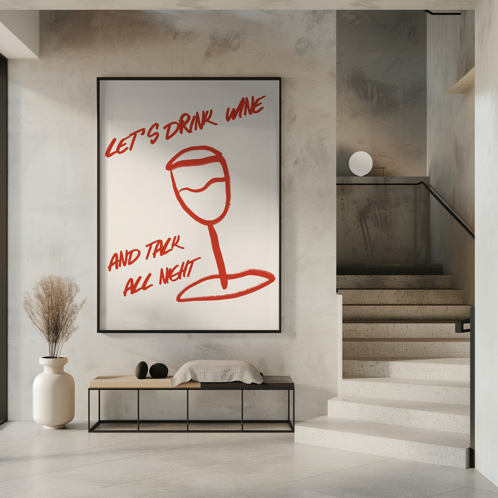 Wein & Worte entspannen | Poster