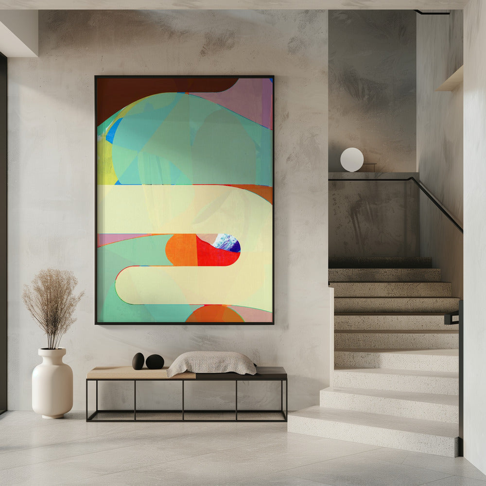 Bunte geometrische Formen | Poster