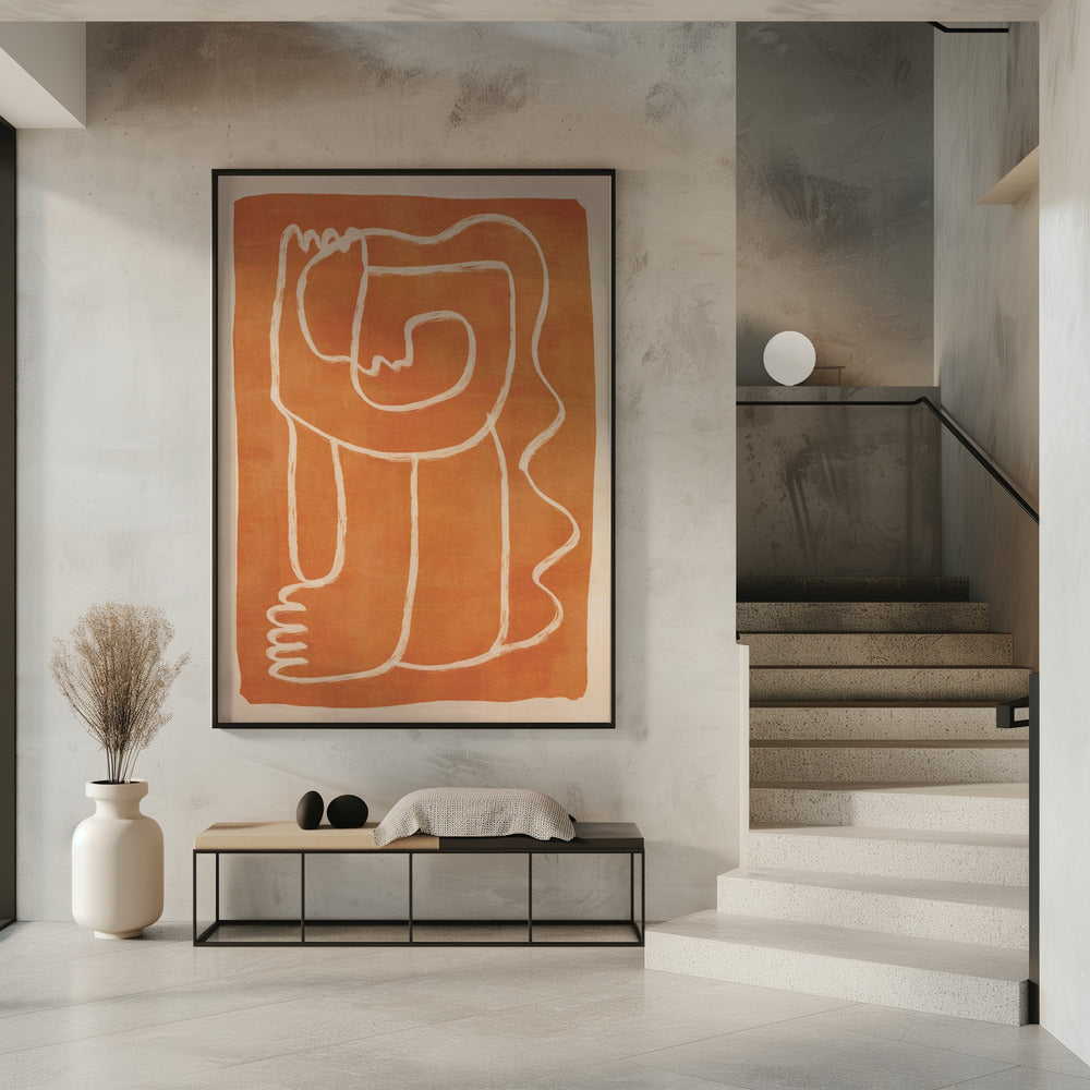 Abstract Line Art Figure | Poster