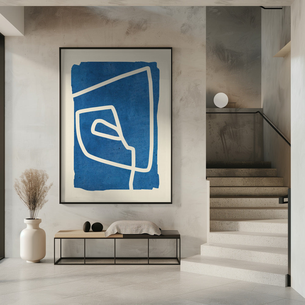 Blauer Spiraltanz | Poster