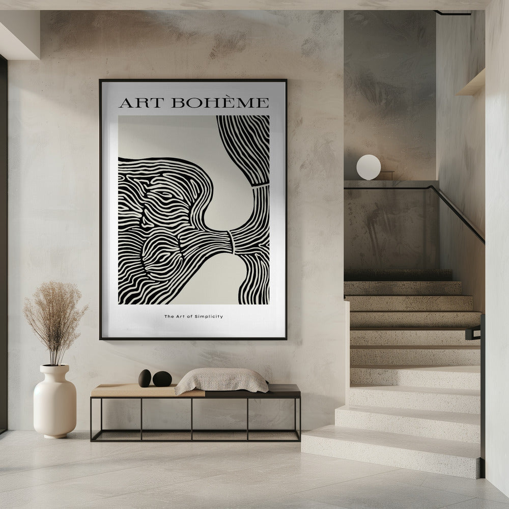 Fließende Streifen | Poster