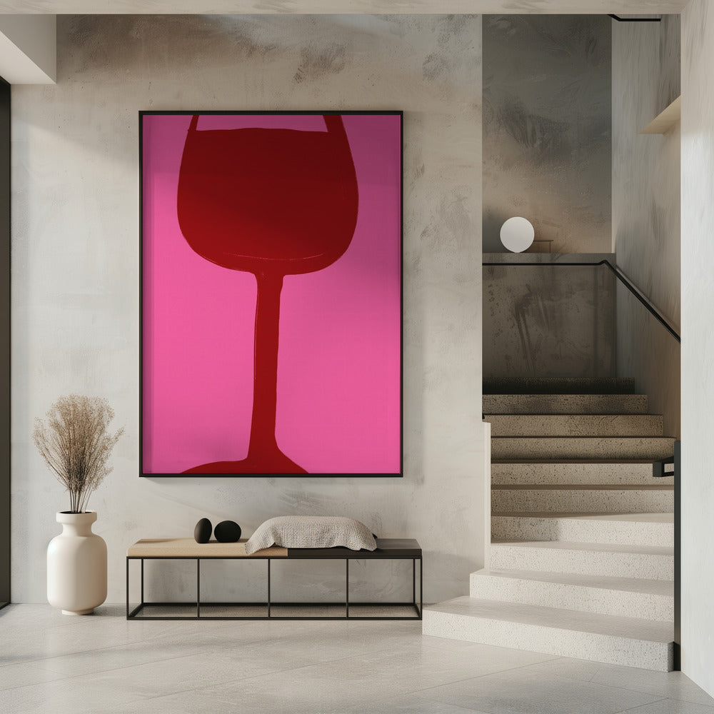 Wein und Pink Vibes | Poster