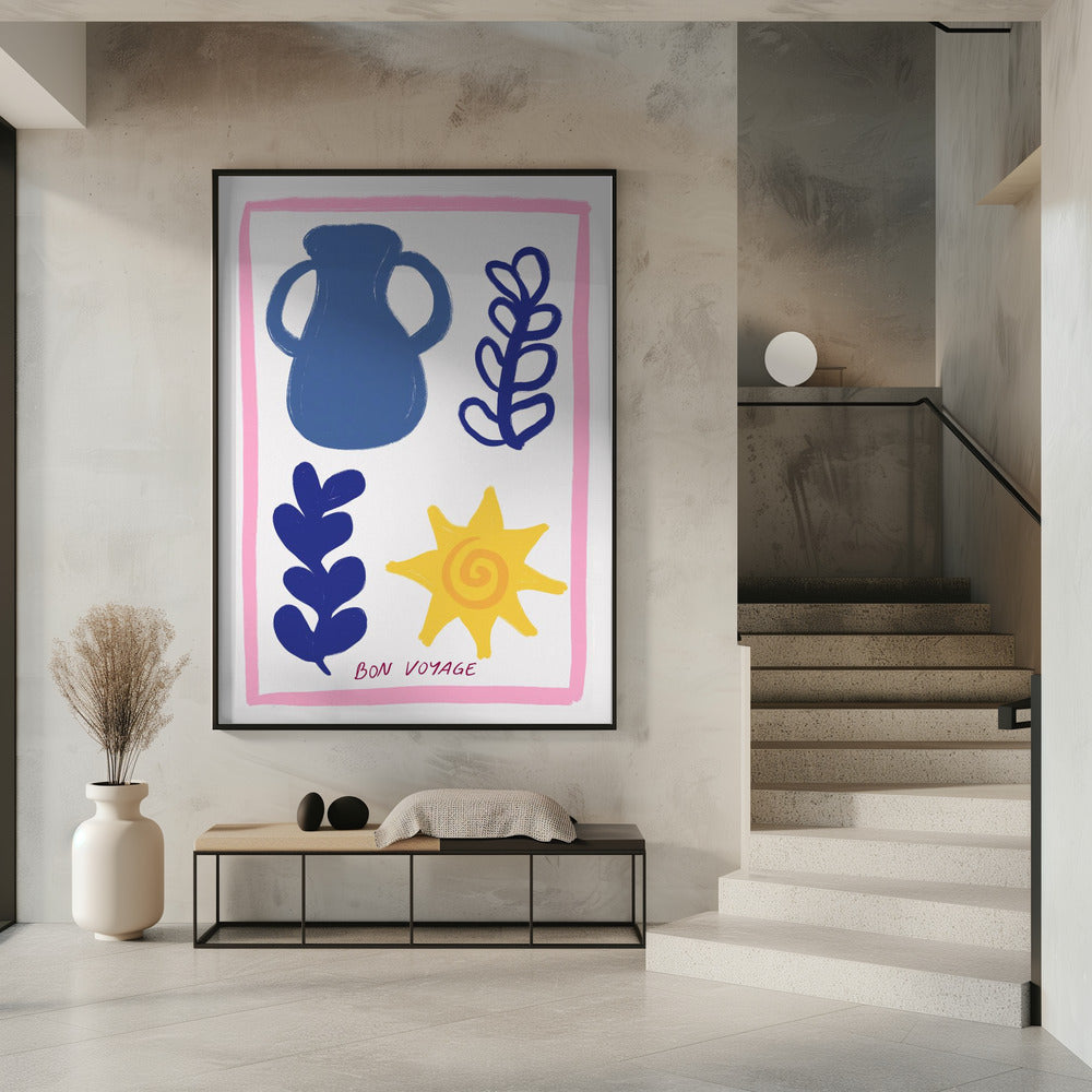 Gute Reise Symbole | Poster