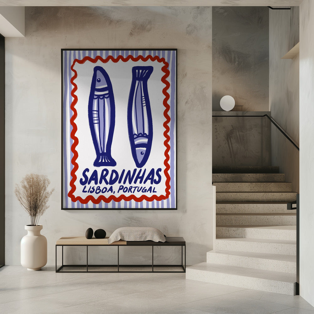 Lissabon Sardinen Genuss | Poster