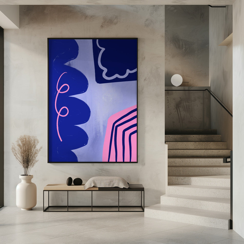 Lebendiger Kurvenfluss | Poster