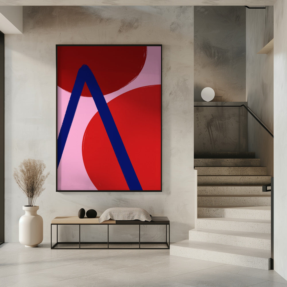 Purpurrote Geometrie | Poster