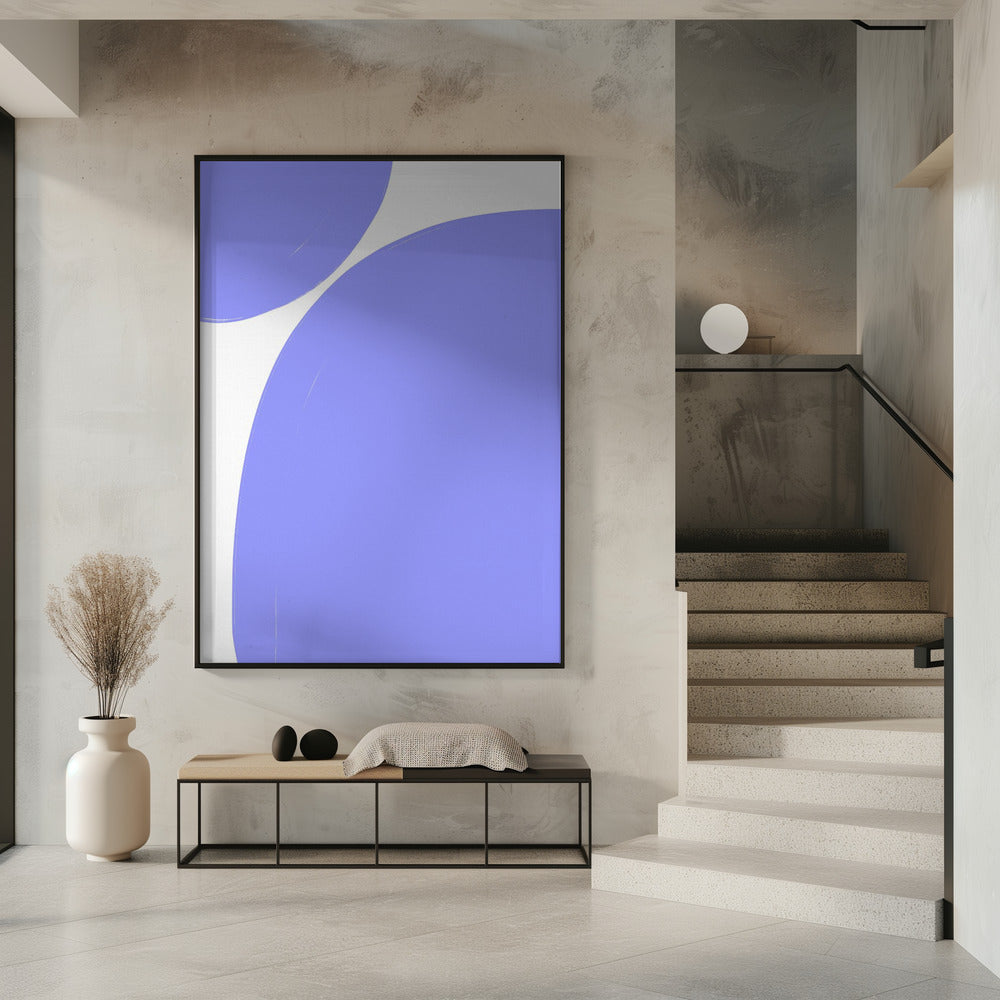 Weiche lila Kurven | Poster