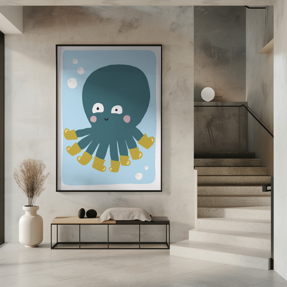 Spaß mit dem gestiefelten Oktopus | Poster