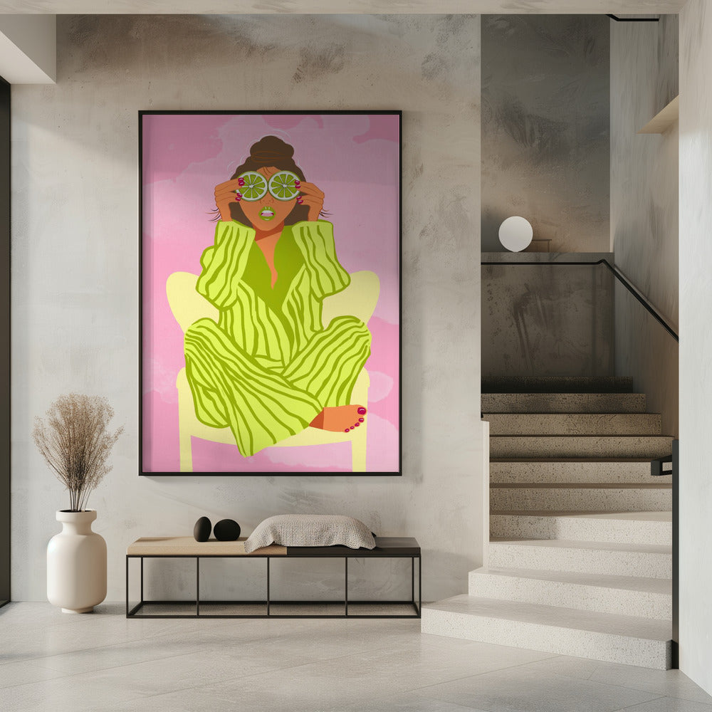 Sehen Sie die Welt durch eine Limette | Poster