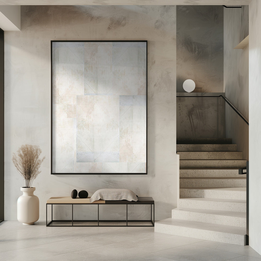 Weiches abstraktes geometrisches Muster | Poster