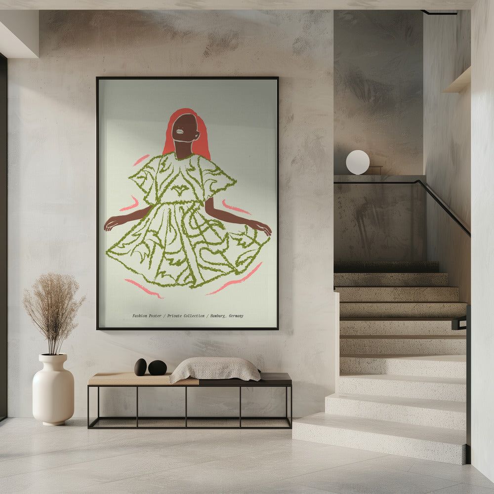 Eleganz in Grün | Poster