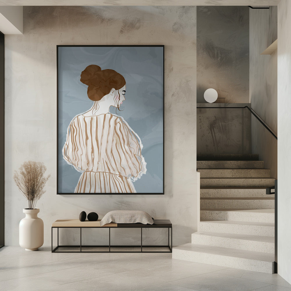 Frau, die allein steht | Poster