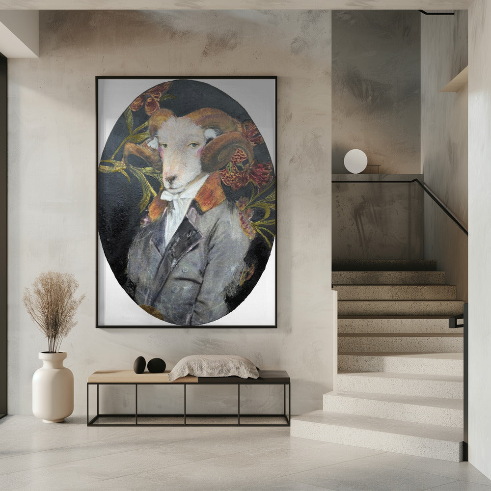 Königliches Widderporträt | Poster