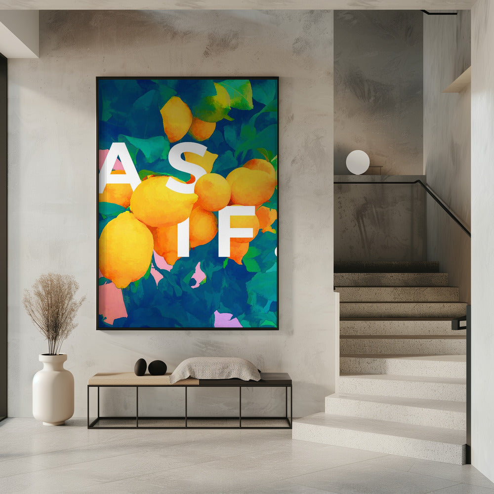 Leuchtend gelbe Zitronen | Poster