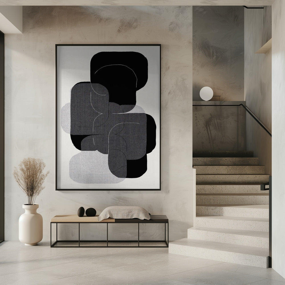 Monochrome Schichten | Poster