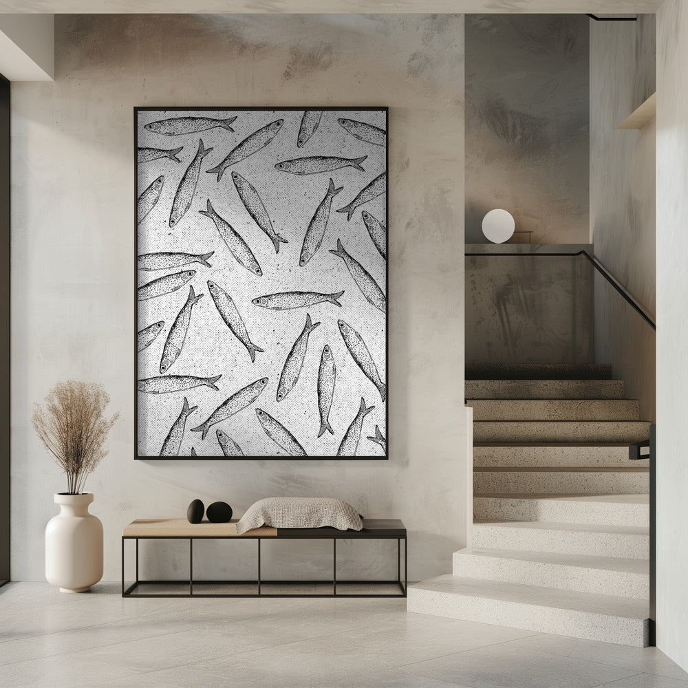 Sardine Fish Pattern | Poster