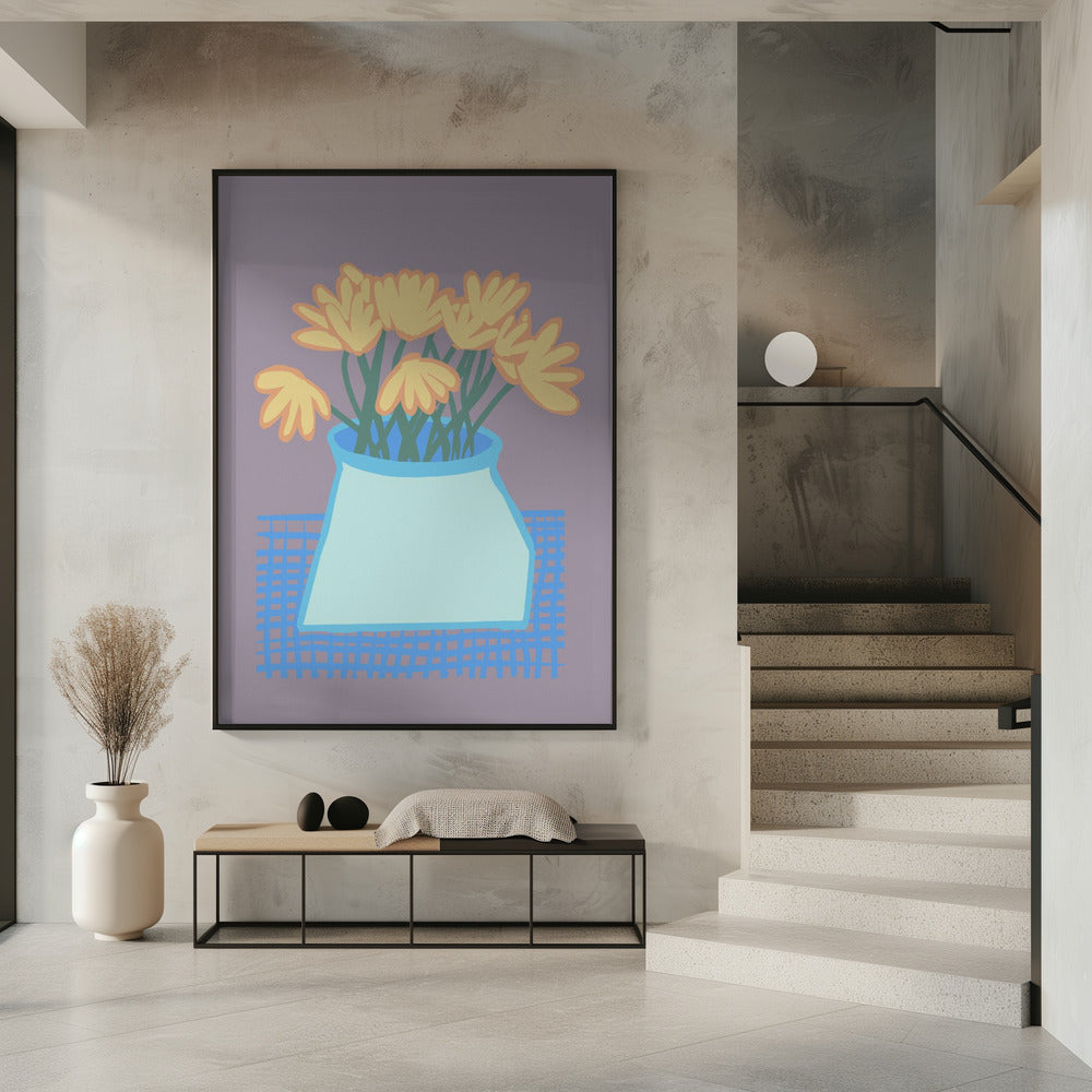 Gänseblümchen in der Vase | Poster