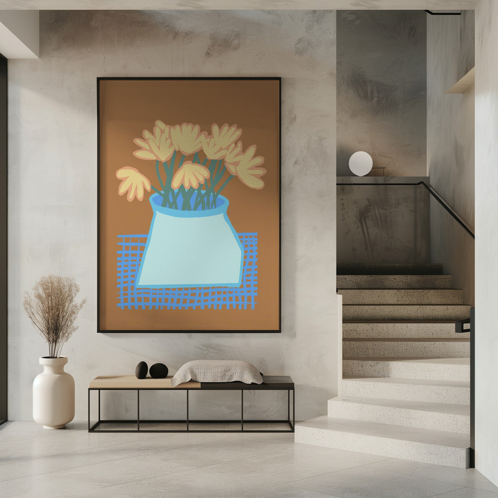 Gänseblümchen in der Vase | Poster