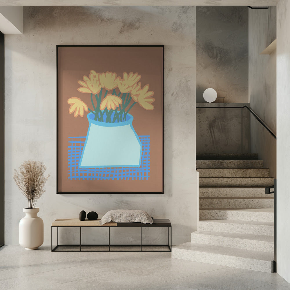 Gänseblümchen in der Vase | Poster