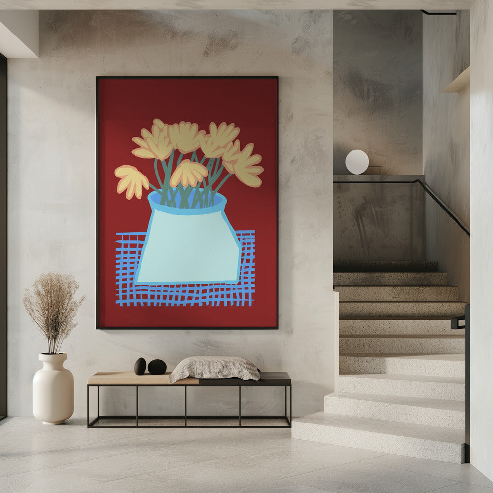 Gänseblümchen in der Vase | Poster