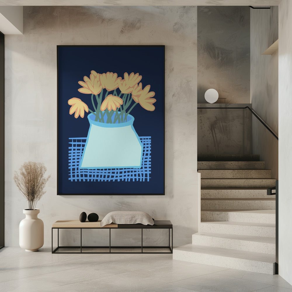 Gänseblümchen in der Vase | Poster