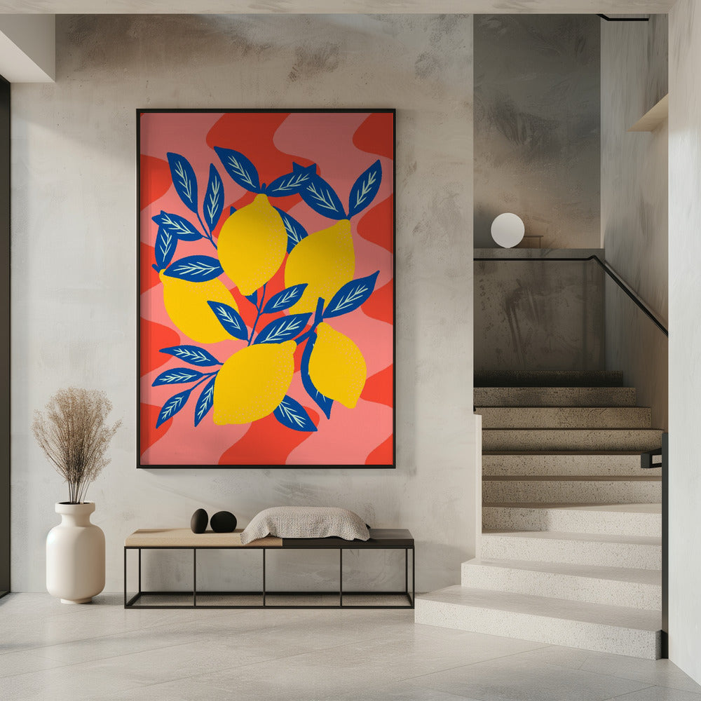 Lebhafter Zitronen-Explosion | Poster