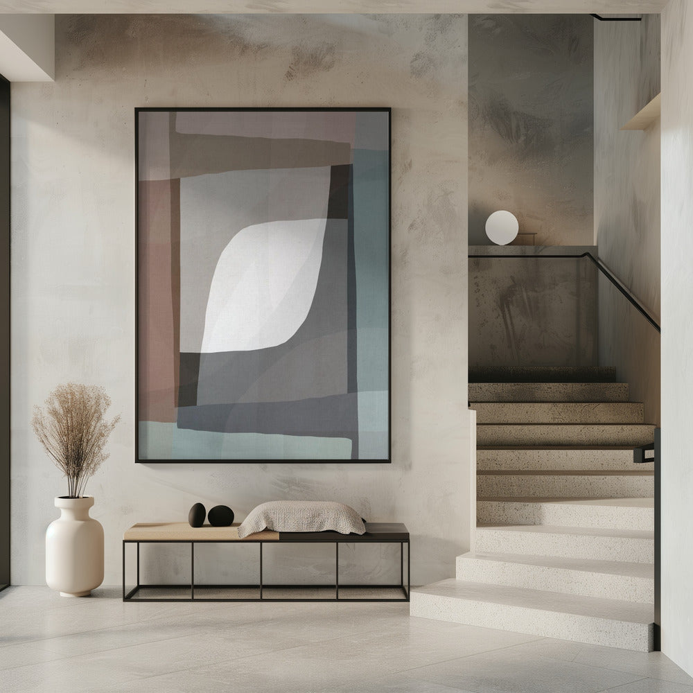 Geometrische Formen und gedämpfte Erdtöne | Poster