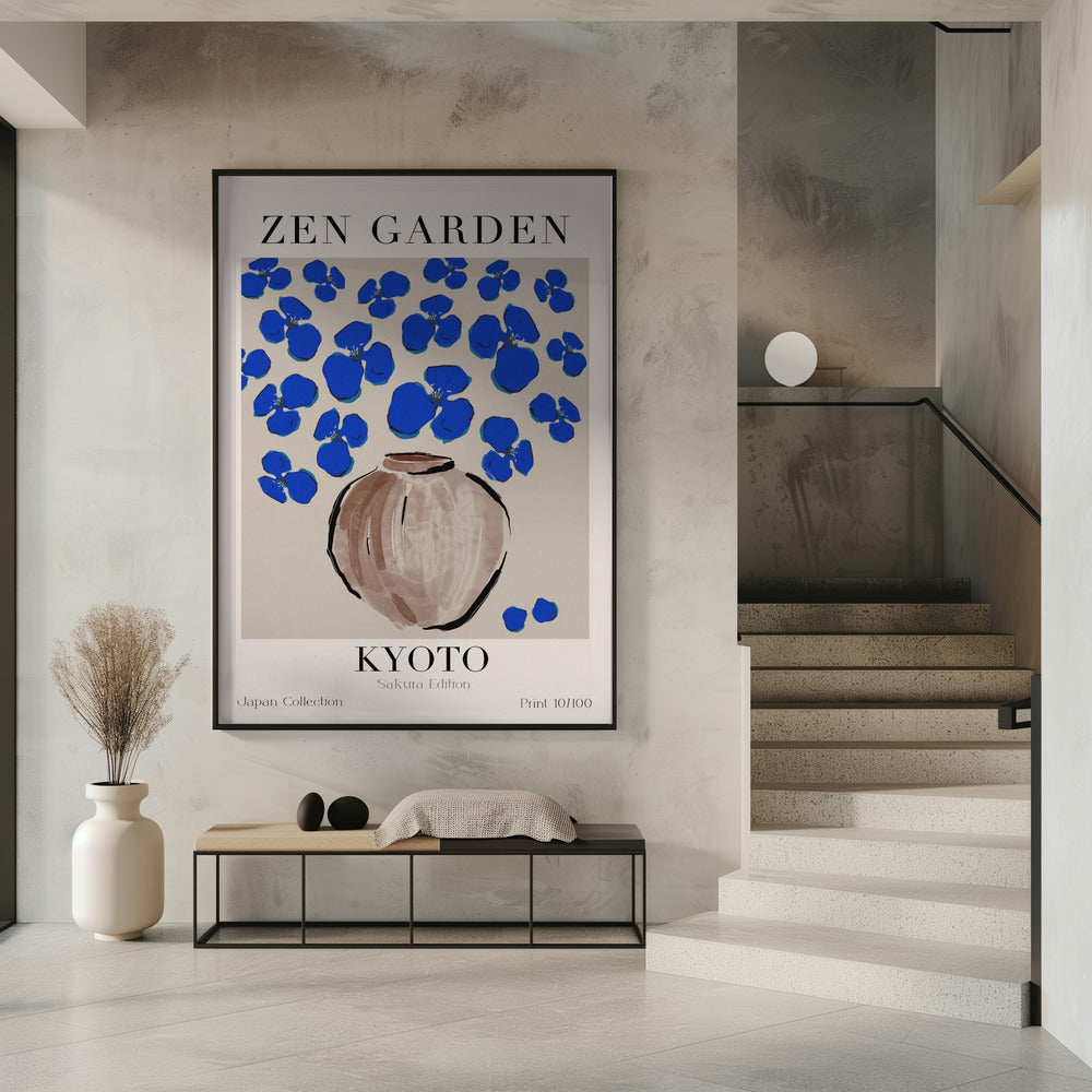 Himmelblaue Blüten | Poster