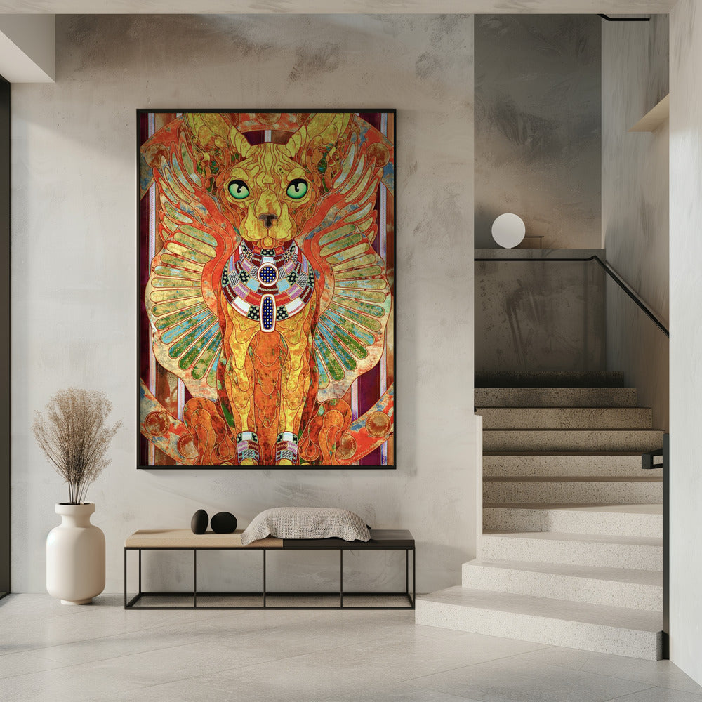 Stylized Sphinx Cat | Poster