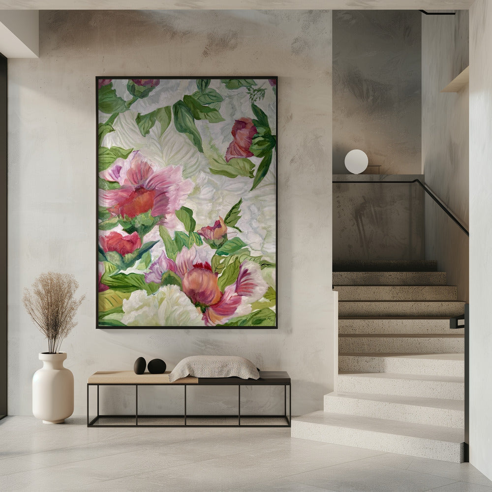 Lebendiges Blumenkunstwerk | Poster