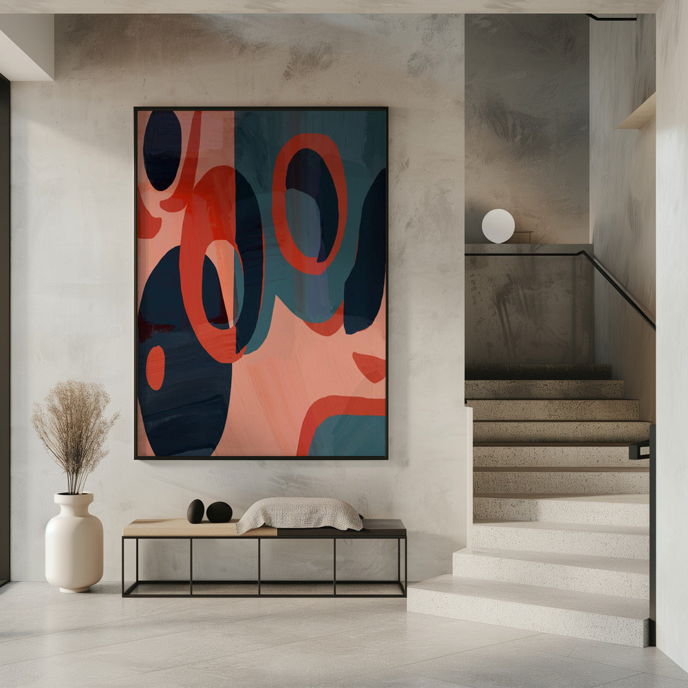 Geometrische Formen und leuchtende Farben | Poster