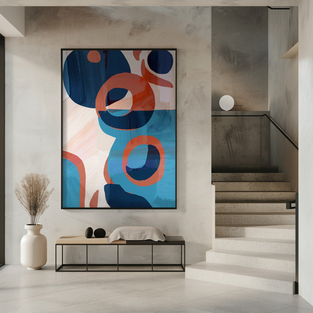 Geometrische Formen und leuchtende Farben | Poster