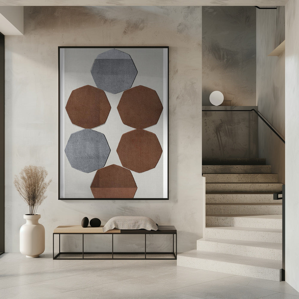 Facettierte Erdformen | Poster
