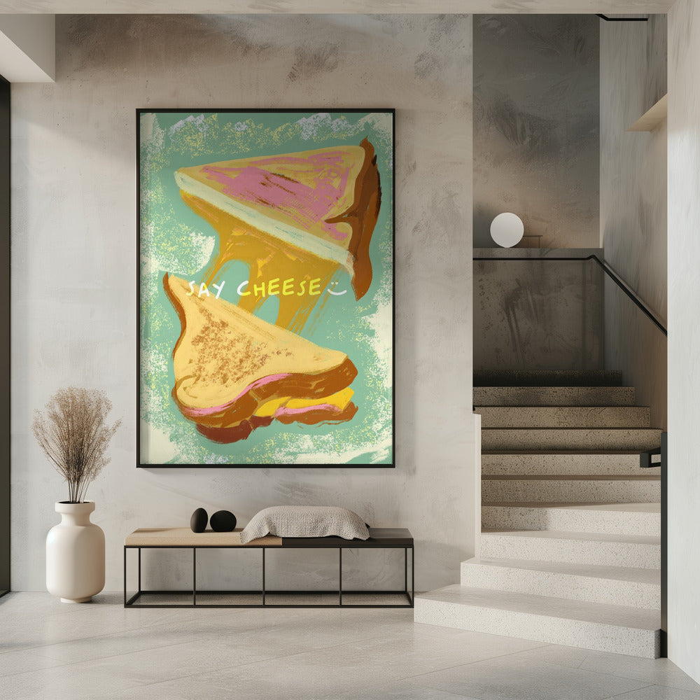 Geschmolzene Käsesandwiches | Poster