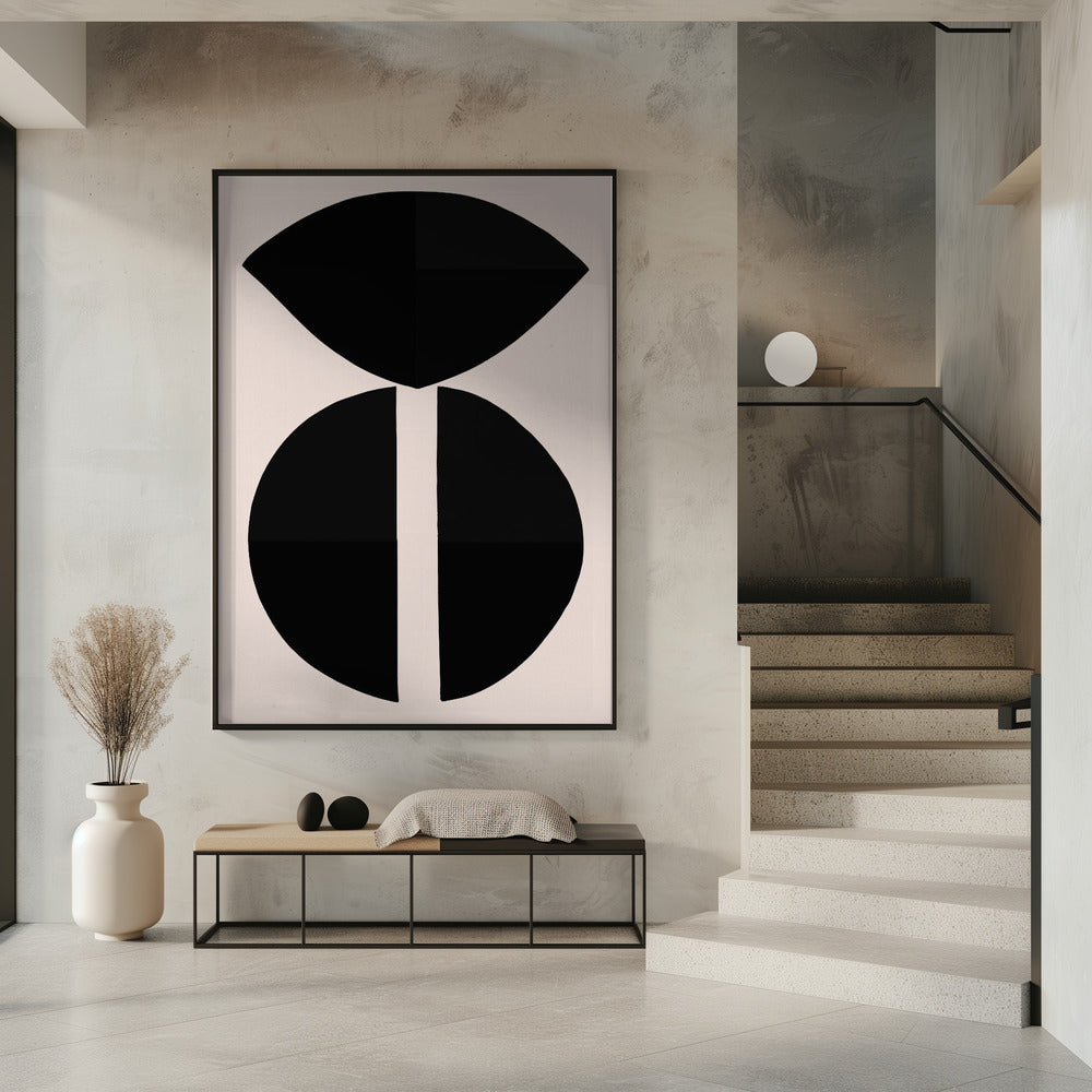 Schwarze Formen Harmonie | Poster